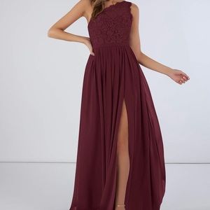 Azazie dress style DEMI CABERNET